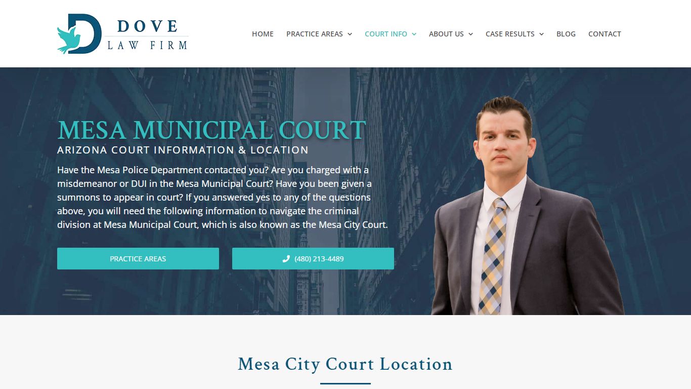 Mesa Municipal Court Information | Dove Law Firm, PLLC